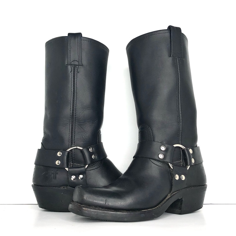 Frye 12R Harness Square Toe Mid Calf Pull On Boots Women’s 6 Shoes